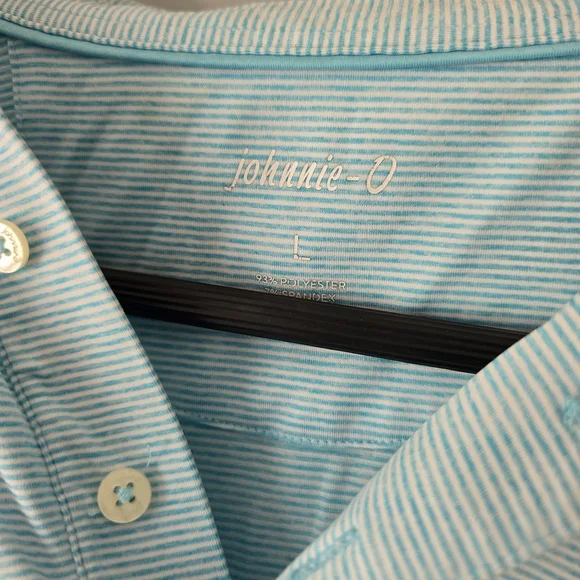 Casual Light Blue Polo Shirt for Men - Picture 3 of 7